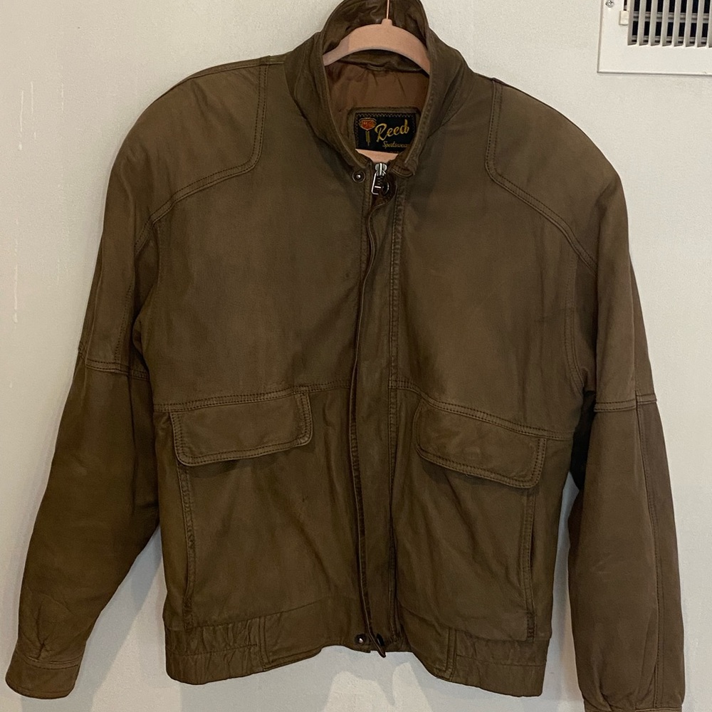 100% leather Bomber Jacket